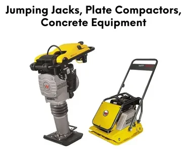 Jumping Jacks, Plate Compactors, Concrete Equipment